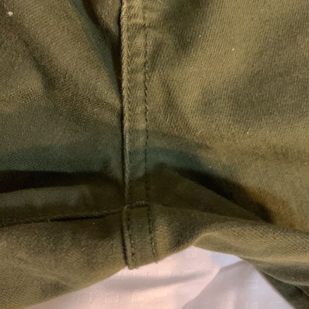 St Johns Bay Size 8 Straight Leg Ankle Cropped Dark Green - Picture 6 of 11